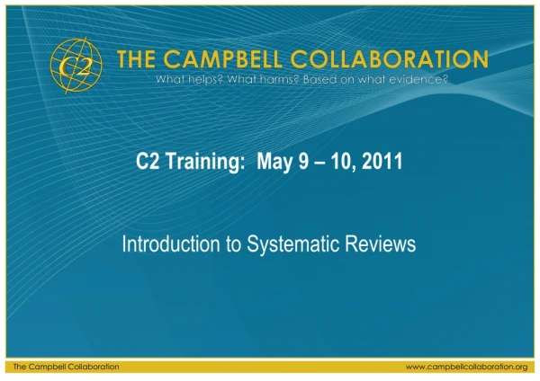 C2 Training: May 9 – 10, 2011