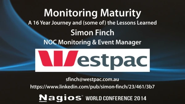 Monitoring Maturity A 16 Year Journey and (some of) the Lessons Learned