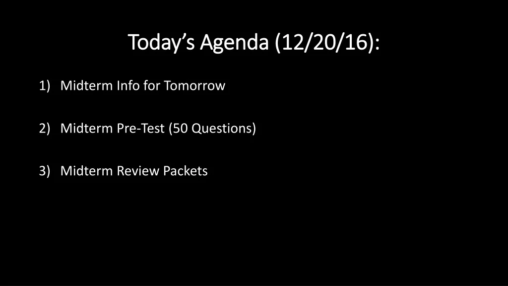 today s agenda 12 20 16