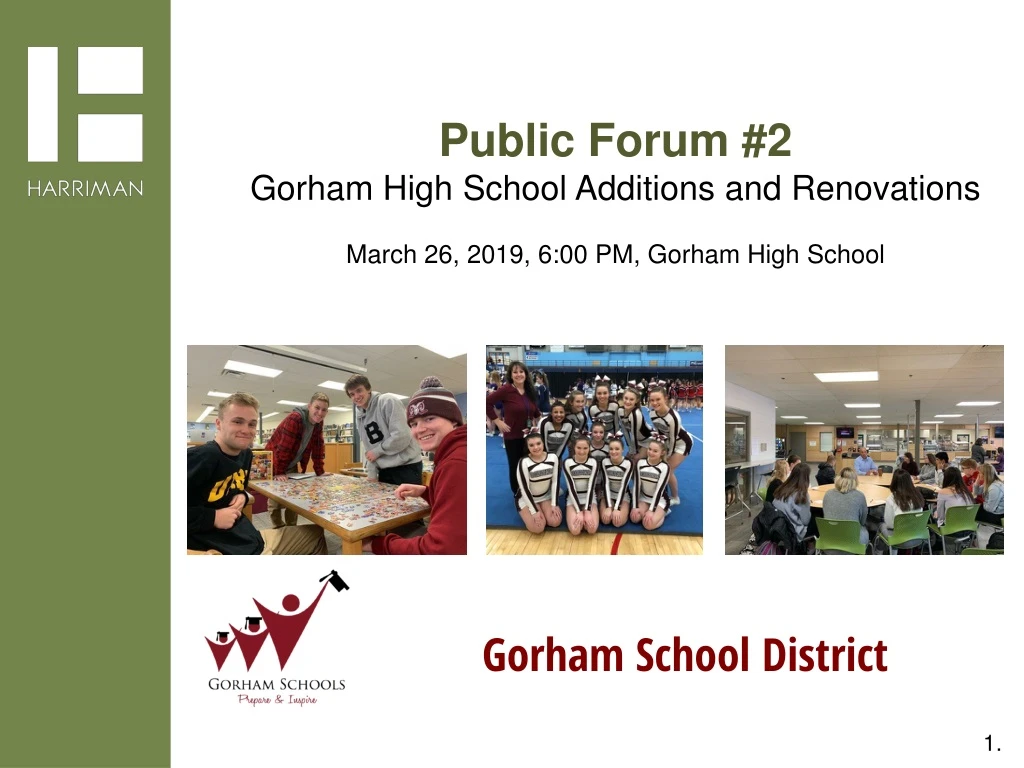 public forum 2 gorham high school additions
