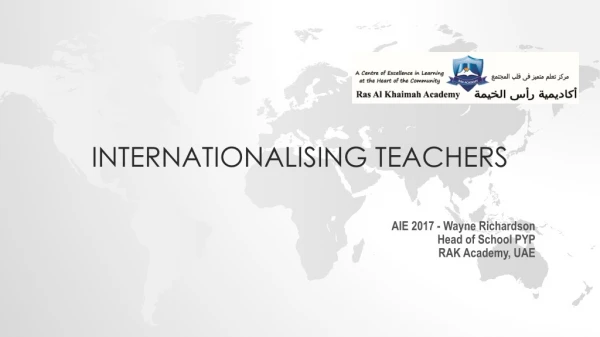 Internationalising teachers