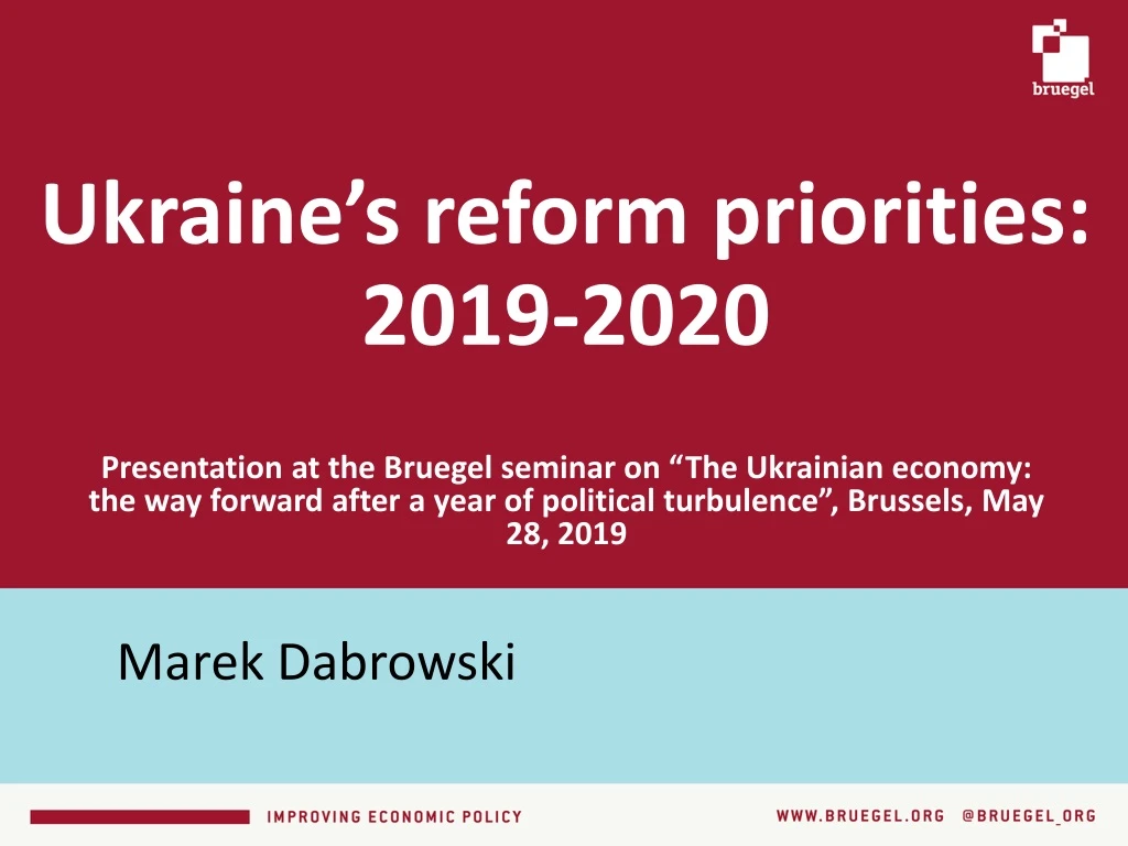 ukraine s reform priorities 2019 2020