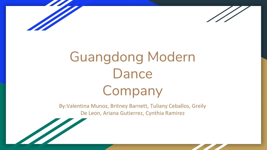 guangdong modern dance company