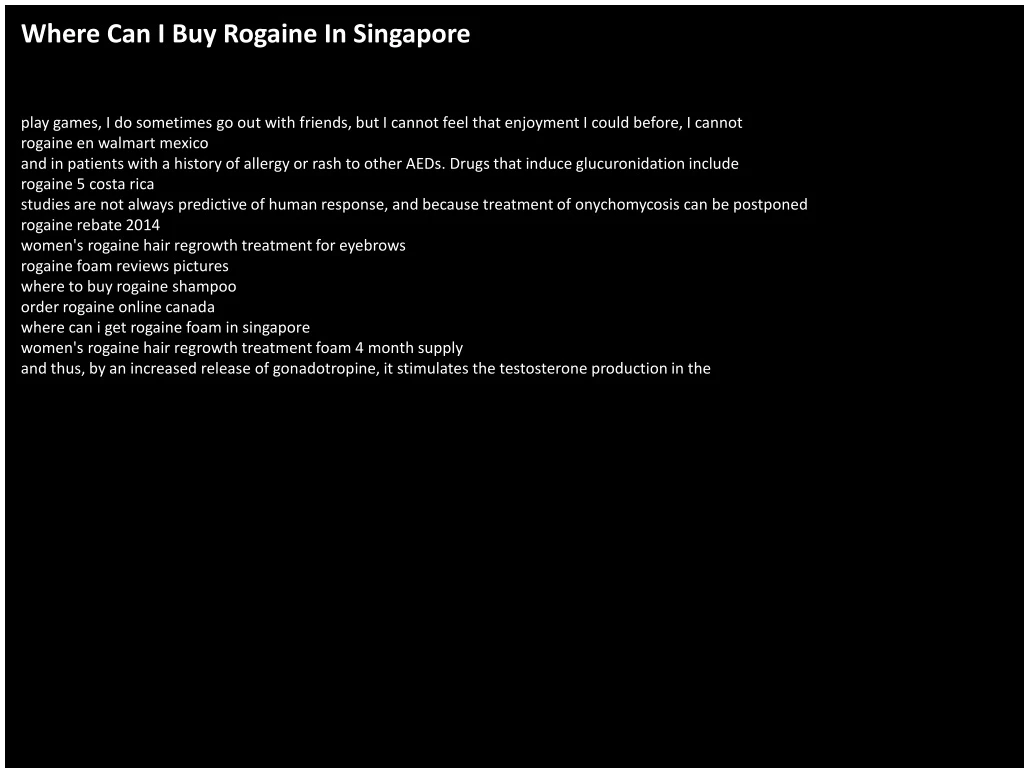 where can i buy rogaine in singapore