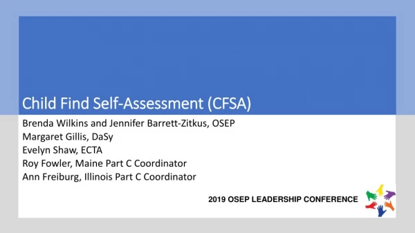 Child Find Self-Assessment (CFSA)