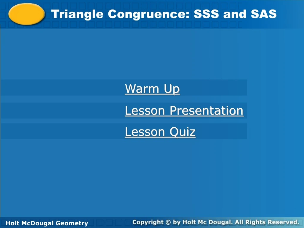 triangle congruence sss and sas