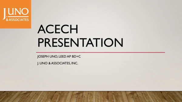 ACECH Presentation