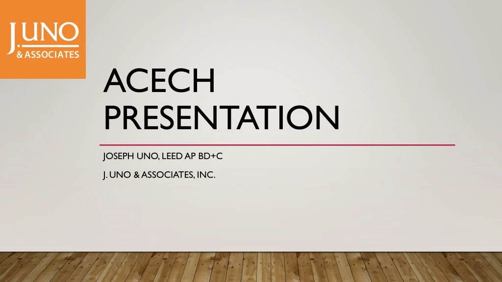 acech presentation