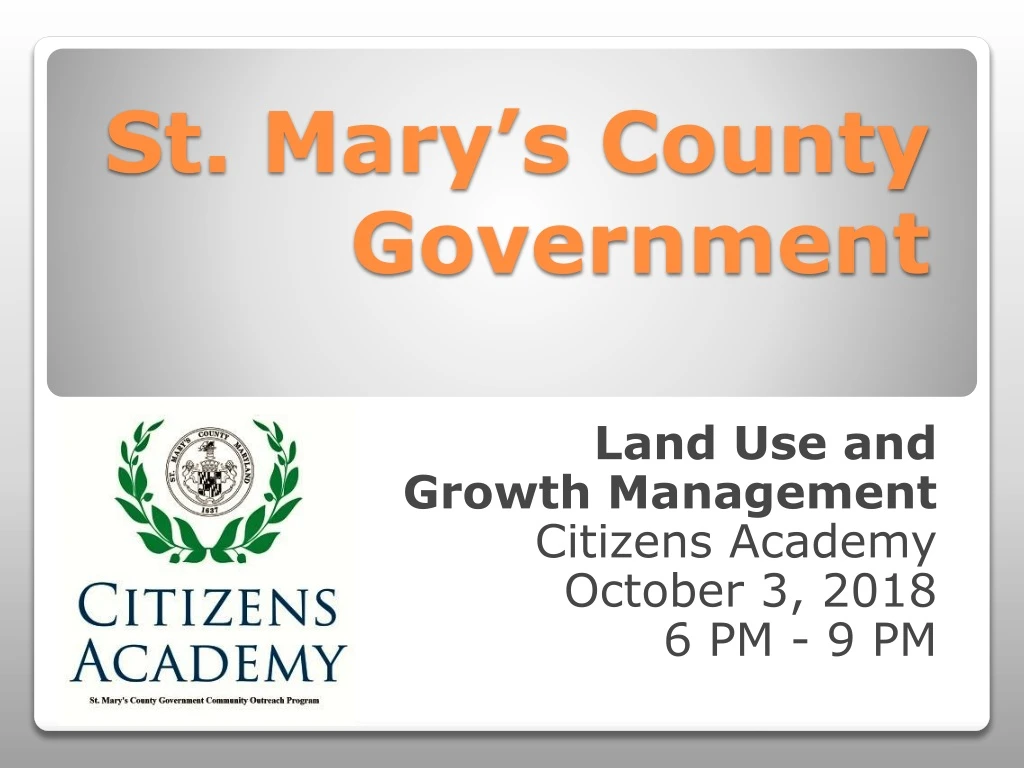 st mary s county government