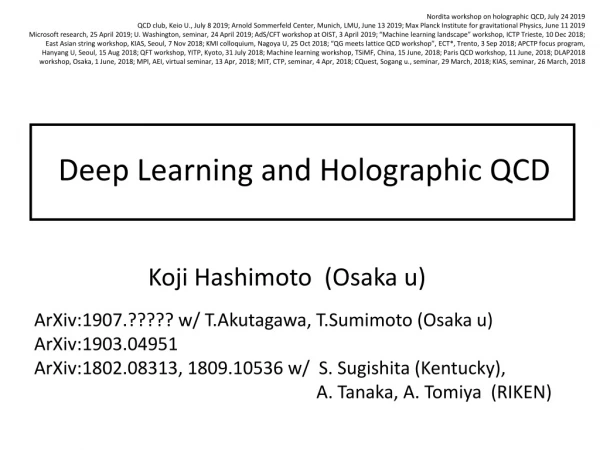 Deep Learning and Holographic QCD