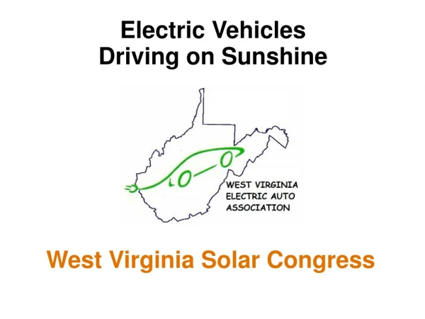 Electric Vehicles Driving on Sunshine