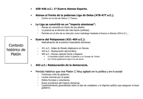 Contexto hist rico de Plat n