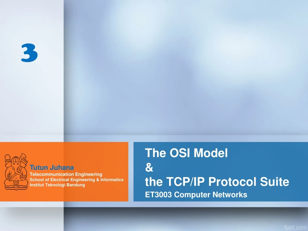 the osi model the tcp ip protocol suite