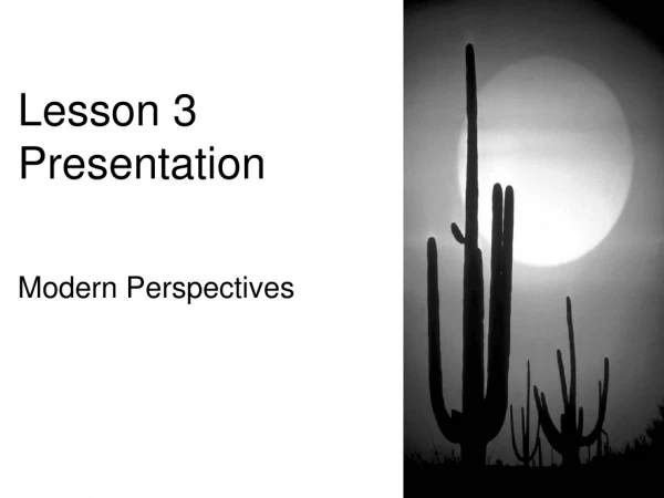 Lesson 3 Presentation