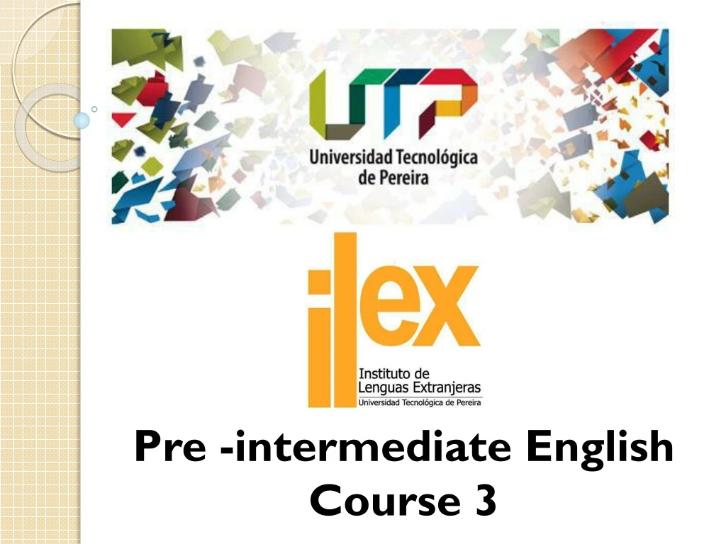 pre intermediate english course 3