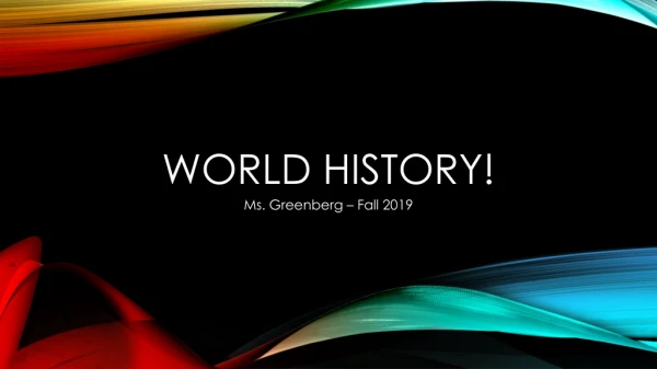 world history!