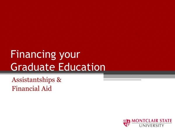 Financing your Graduate Education