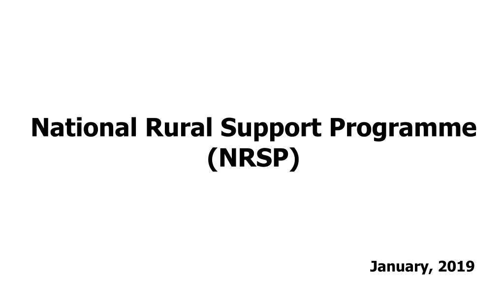 national rural support programme nrsp