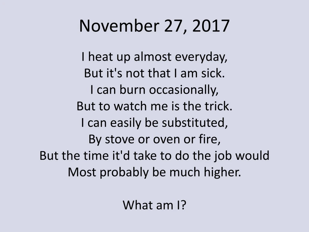 november 27 2017