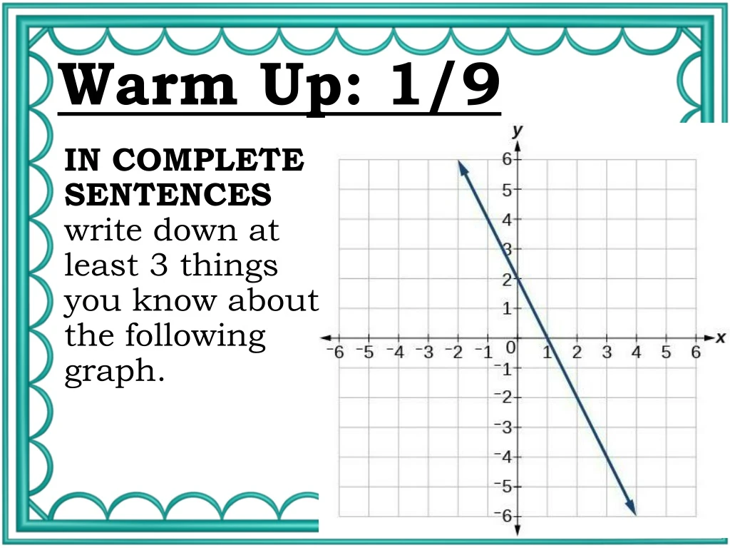 warm up 1 9