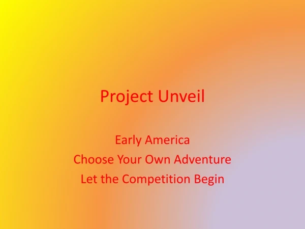 Project Unveil