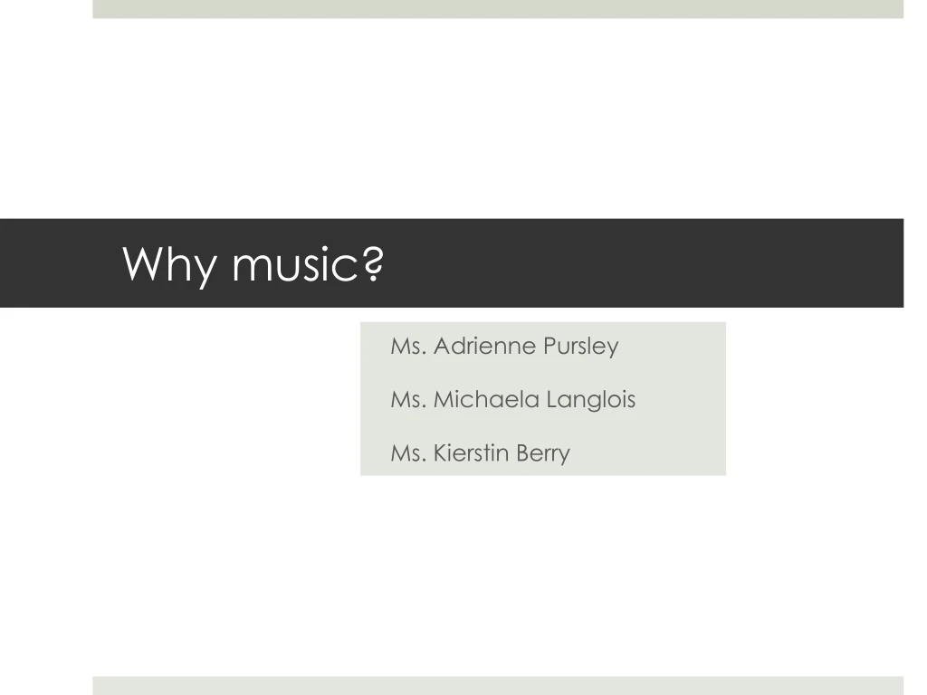 why music