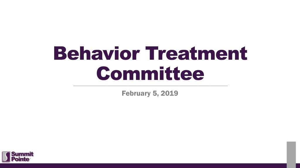 behavior treatment committee