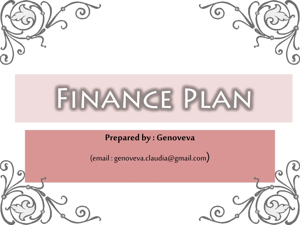 finance plan