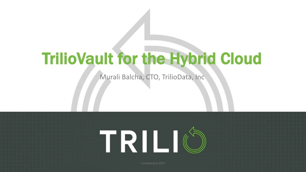 triliovault for the hybrid cloud