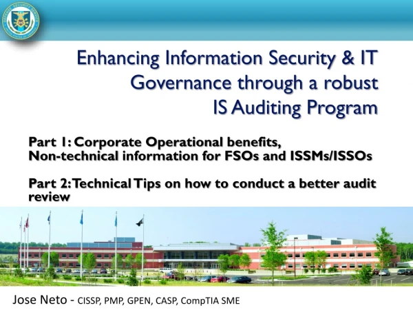 Enhancing Information Security &amp; IT Governance through a robust IS Auditing Program