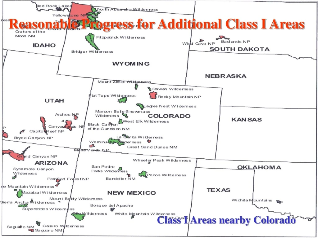 reasonable progress for additional class i areas