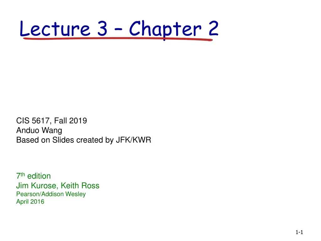 lecture 3 chapter 2