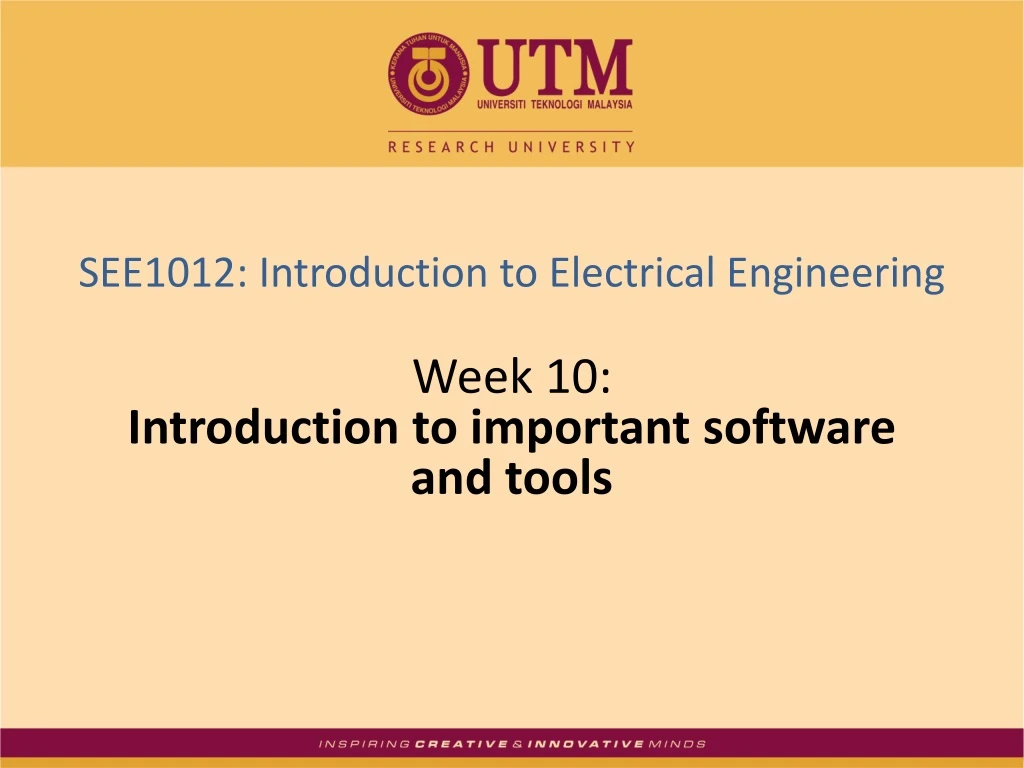 see1012 introduction to electrical engineering