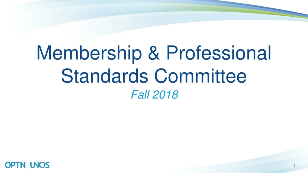 membership professional standards committee