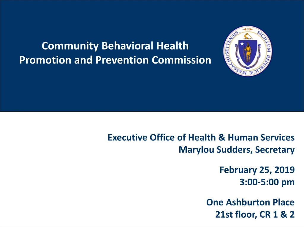 community behavioral health promotion