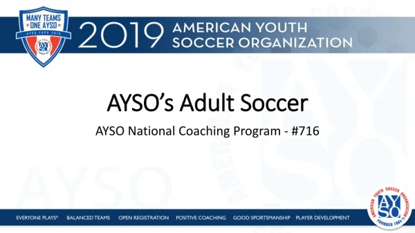 AYSO’s Adult Soccer