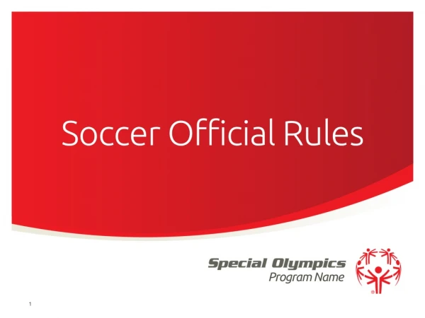 Soccer Official R ules
