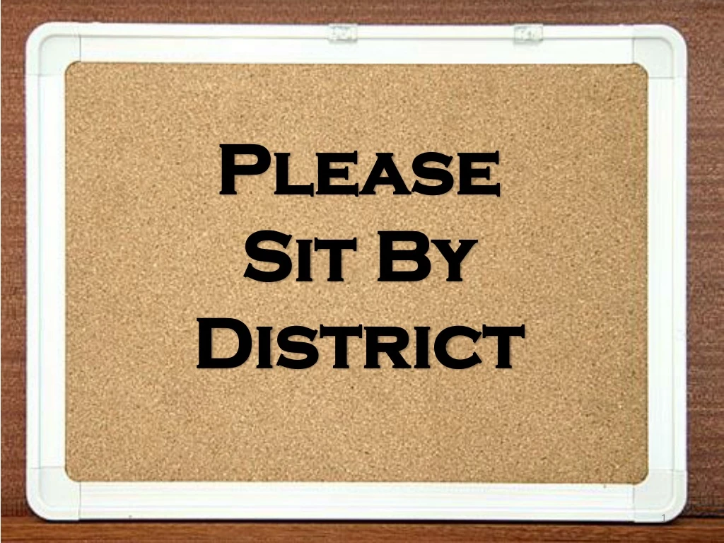 please sit by district