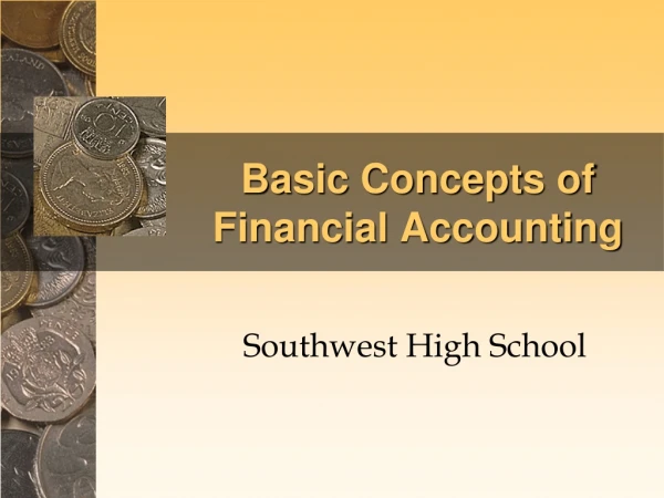 Basic Concepts of Financial Accounting