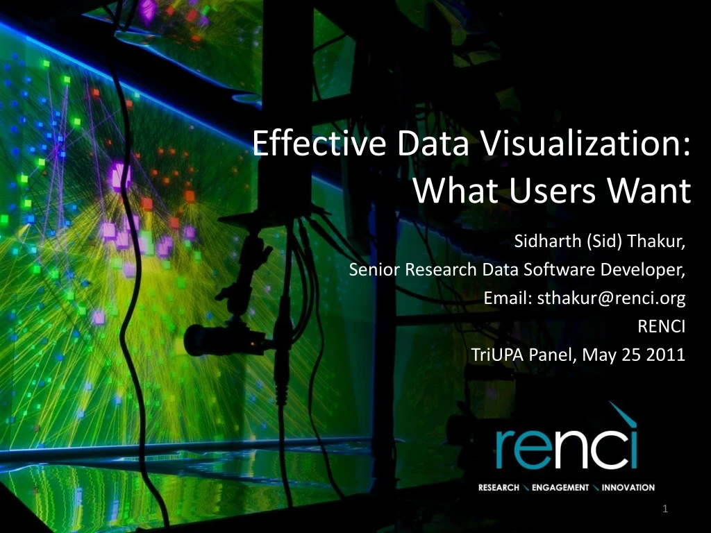 effective data visualization what users want
