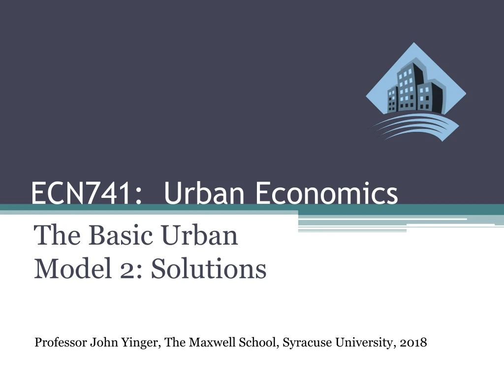 ecn741 urban economics