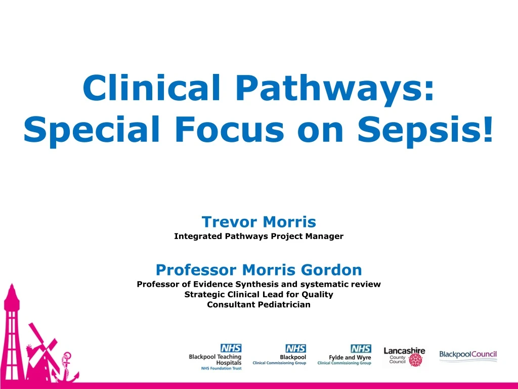 clinical pathways special focus on sepsis