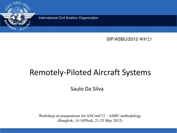 Remotely-Piloted Aircraft Systems