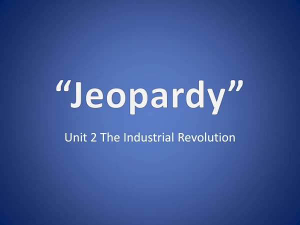 “Jeopardy”