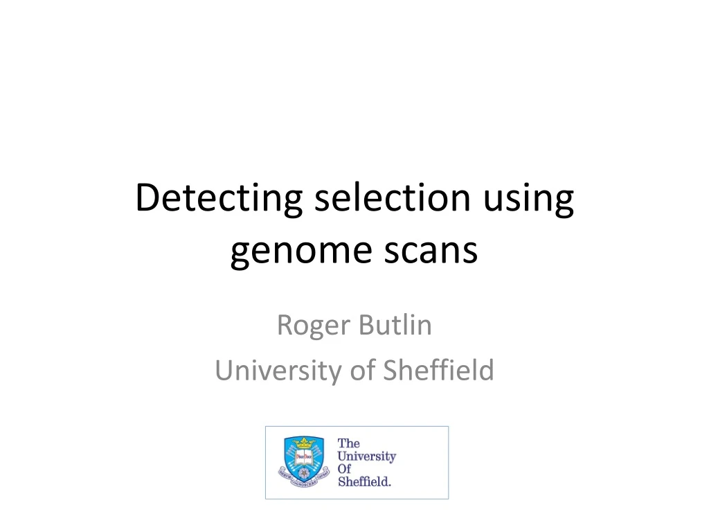 detecting selection using genome scans