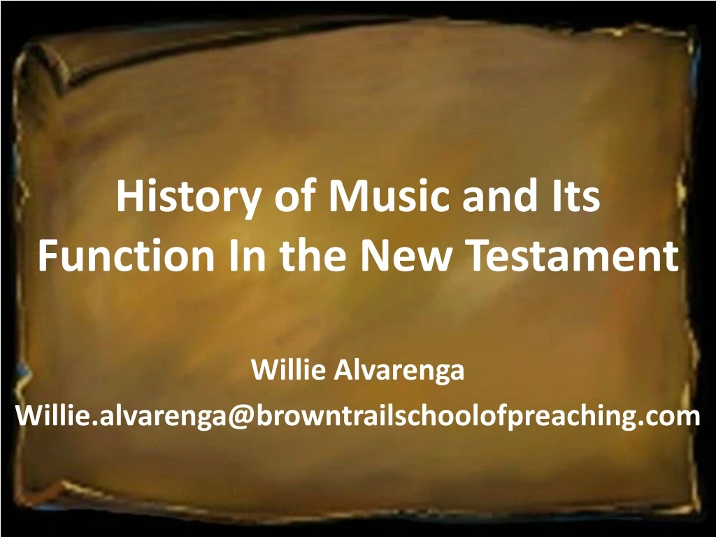 history of music and its function