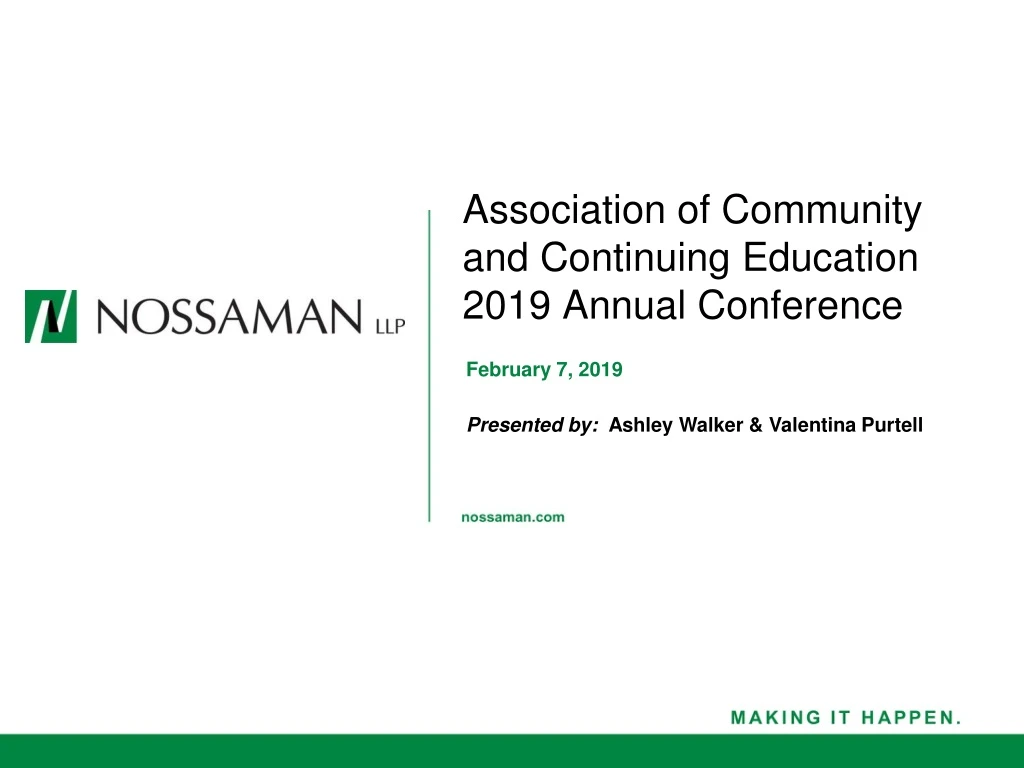 association of community and continuing education 2019 annual conference