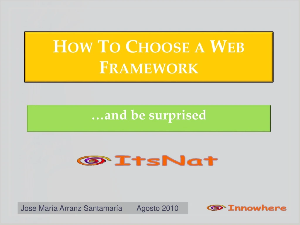 how to choose a web framework