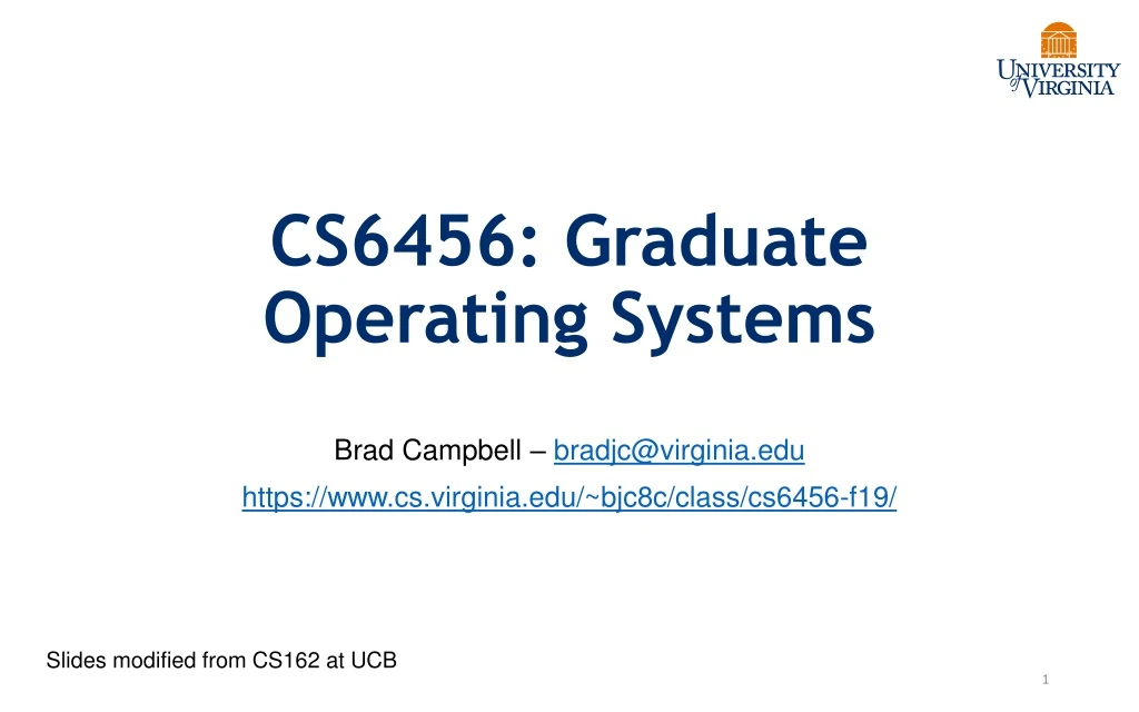 cs6456 graduate operating systems