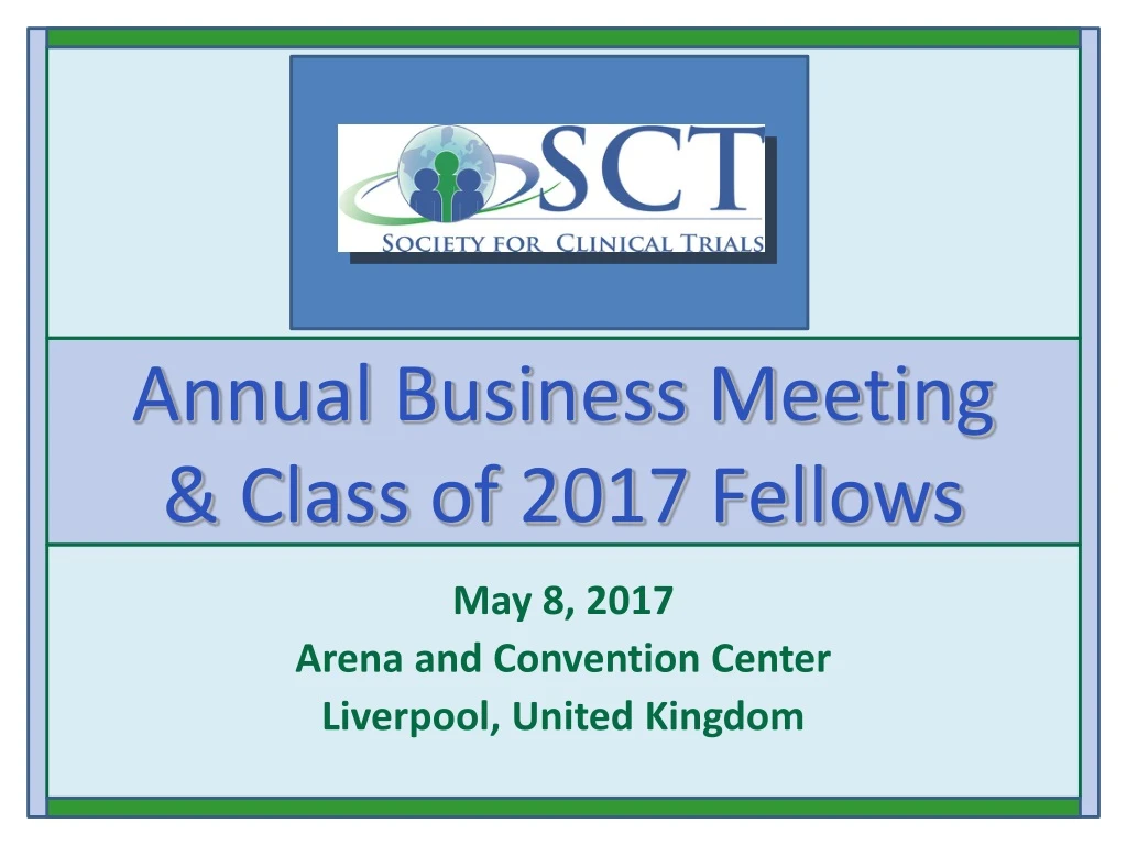 annual business meeting class of 2017 fellows